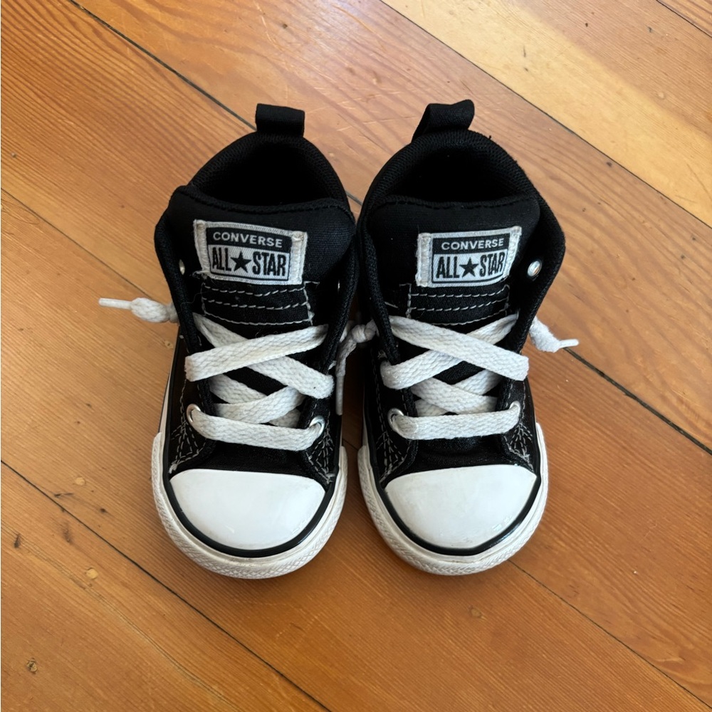 Converse Kids Classic Black and White Sneakers